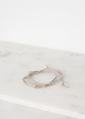 Bracelet 85 in Grey Silk/Silver